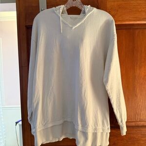 Athleta Cream Hoodie Sweatshirt